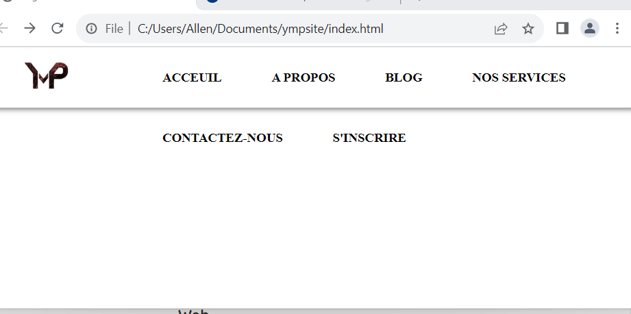 Faire lentête dun site de manière concrète HTML et CSS